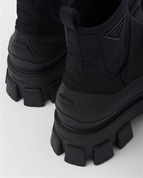 prada monolith pointed boots|monolith gabardine boots.